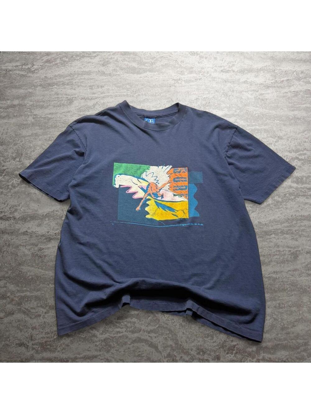 Vintage 1982 Ocean Pacific OP Surf Graphic T-Shirt XL USA